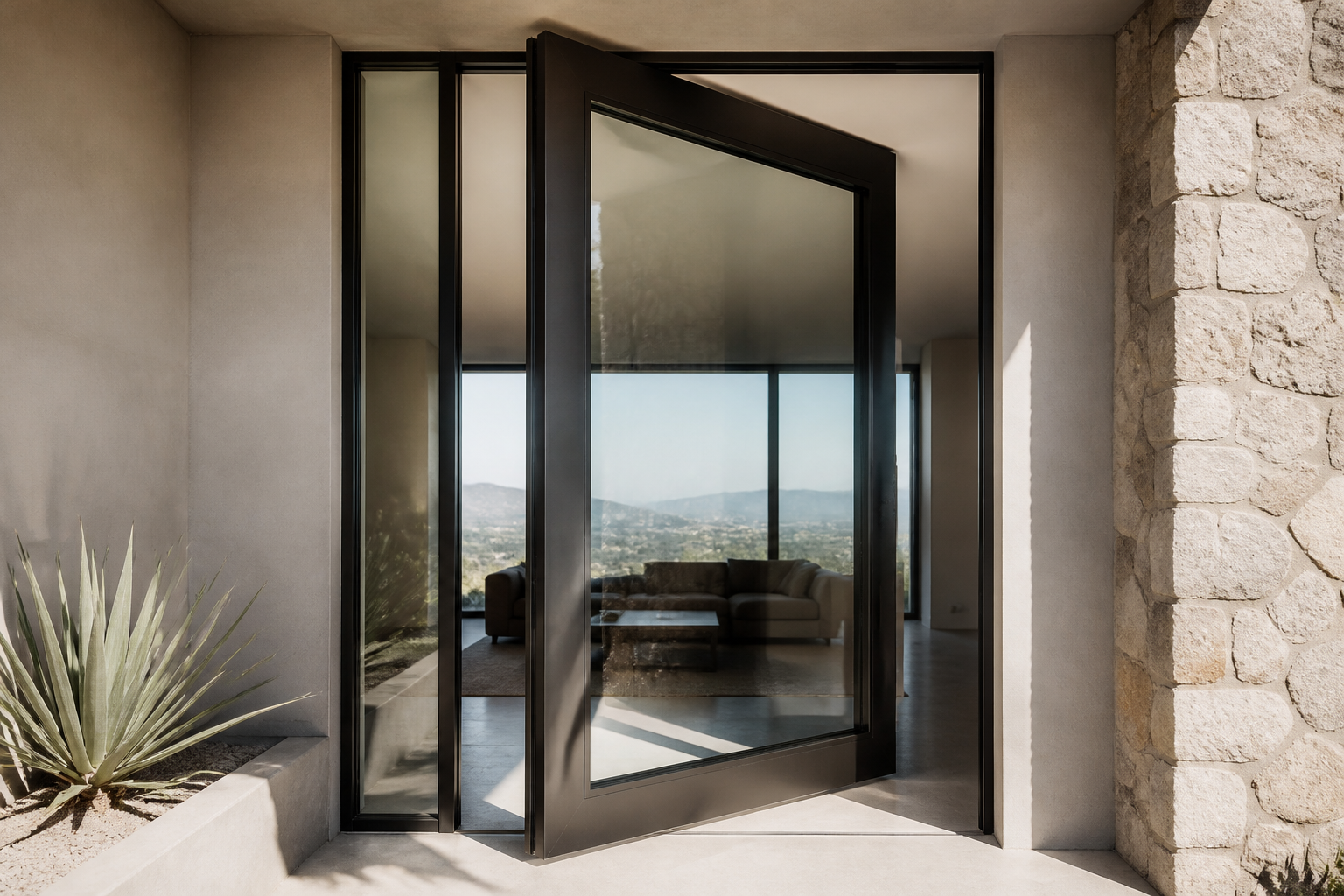 VLX 100 Pivot Door in Orlando, FL | Hale Windows Orlando - detail 2